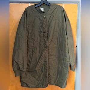 GAP Olive Women's Quilted Coat